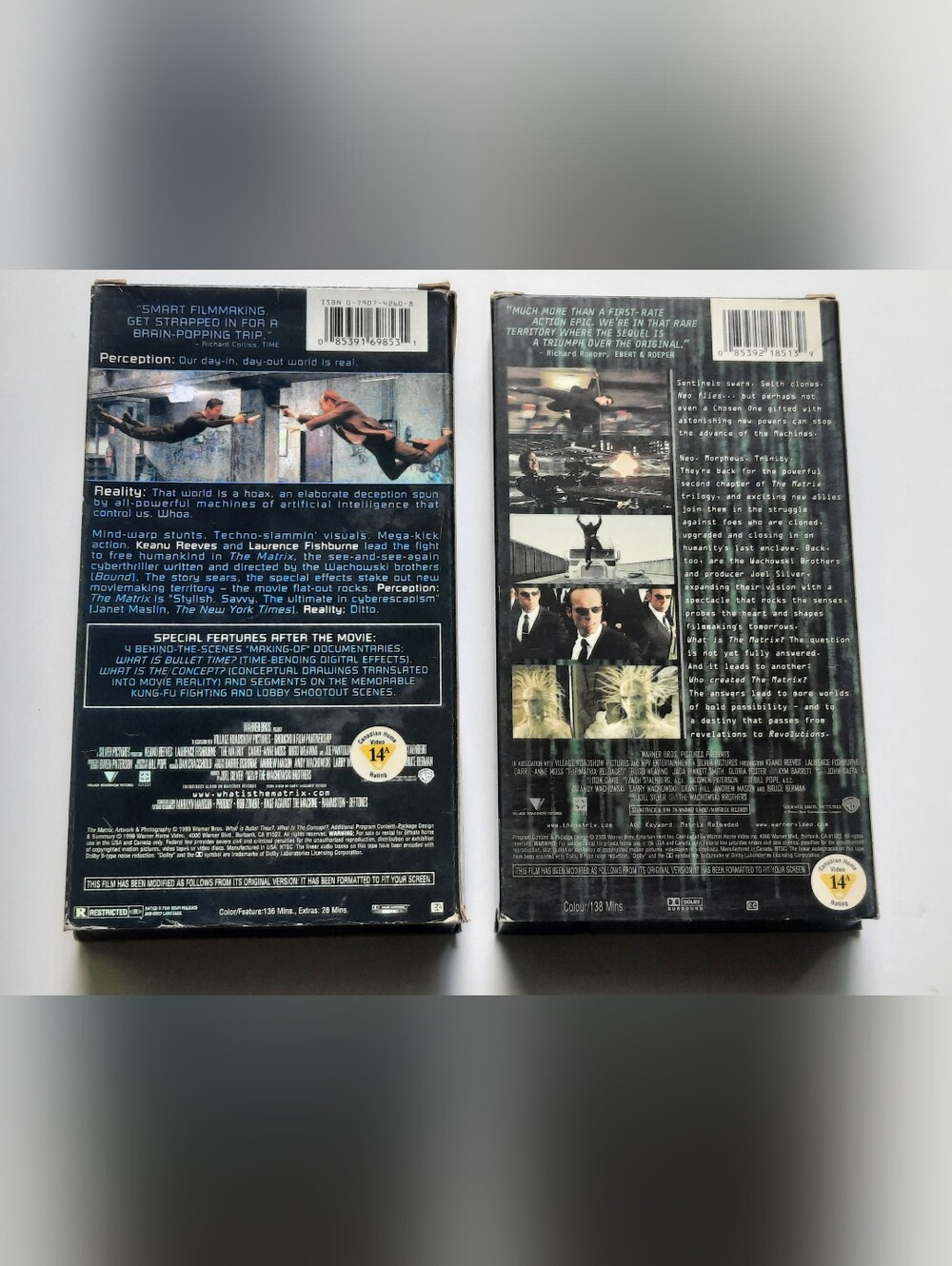 Matrix & Matrix Reloaded VHS - Picture 2 of 7